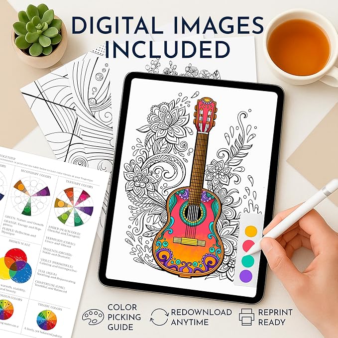 RYVE Adult Coloring Book for Women - 32+ Mindful Designs for Relaxation, Stress Relief & Creative Self-Care | Premium Artist Paper, Inspirational Gift for Women, Coloring Books for Adults Relaxation