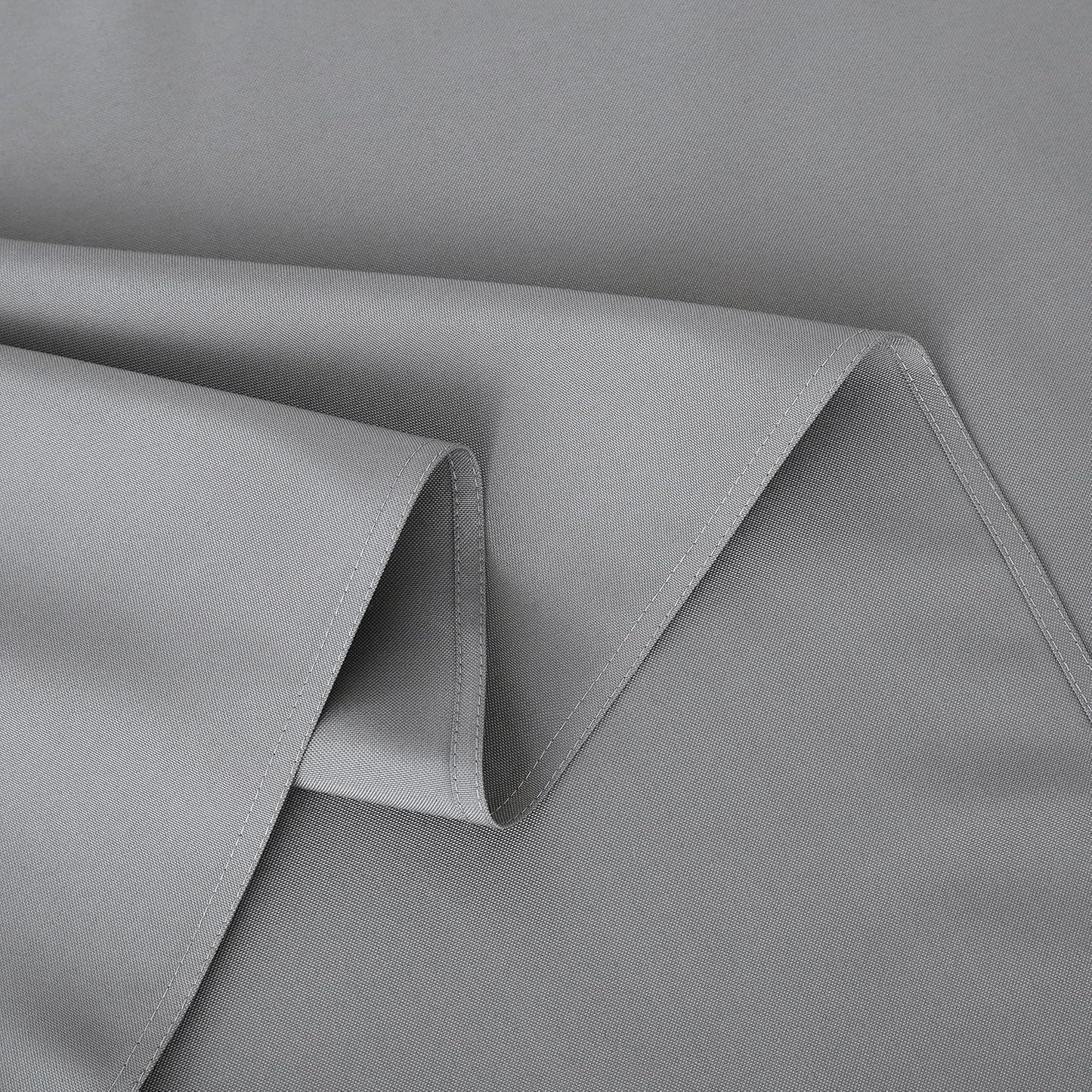 FOLINS&HOME Grey Rectangle Tablecloth - 90 x 132 Wrinkle Free Waterproof Polyester Table Cloths, Spillproof Heavy Duty Washable Table Cover for Party, Banquet, Wedding, Indoor - Rectangular/Oblong