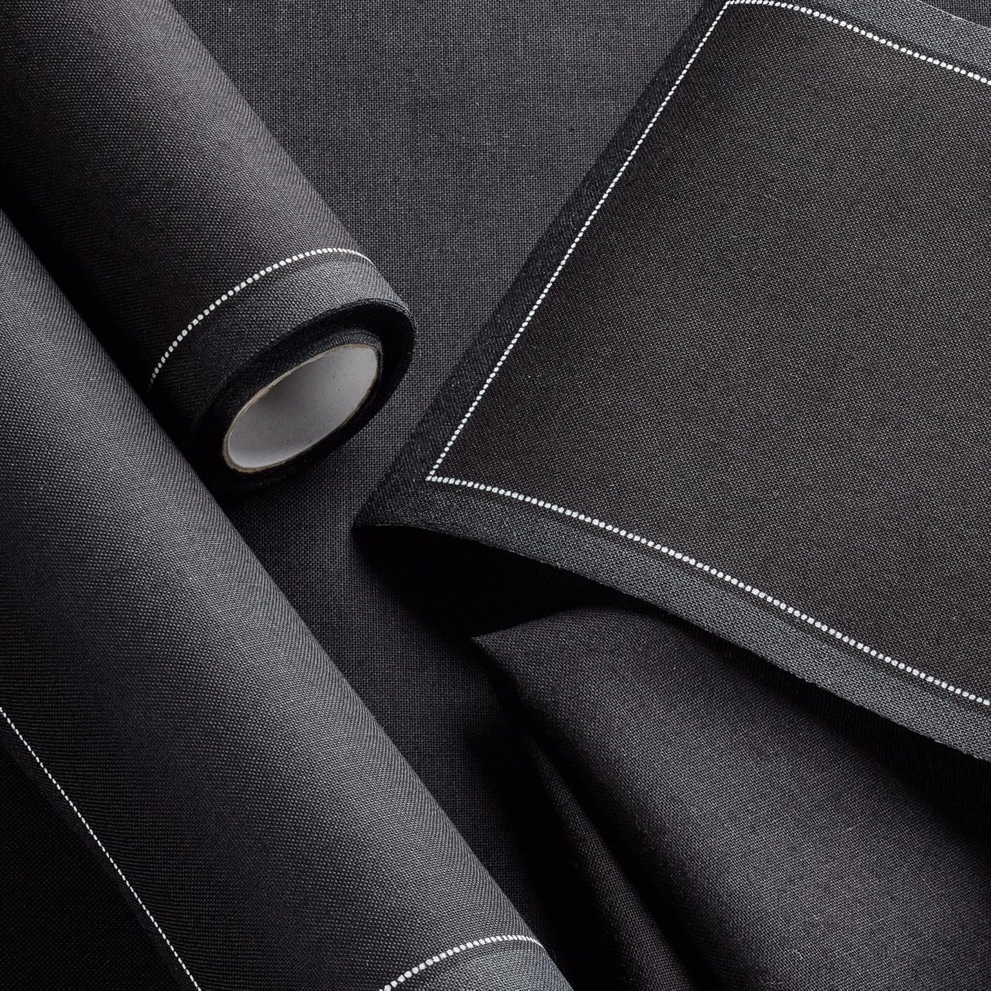 Cotton Cocktail Napkin - 4.3 x 4.3 in - 50 units per roll - Black