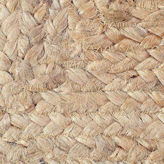 GLAMBURG Farmhouse Jute Burlap Table Runner 36 Inches Long, 13x36 Natural Jute Braided, Organic Eco-Friendly Rustic Vintage Dining
