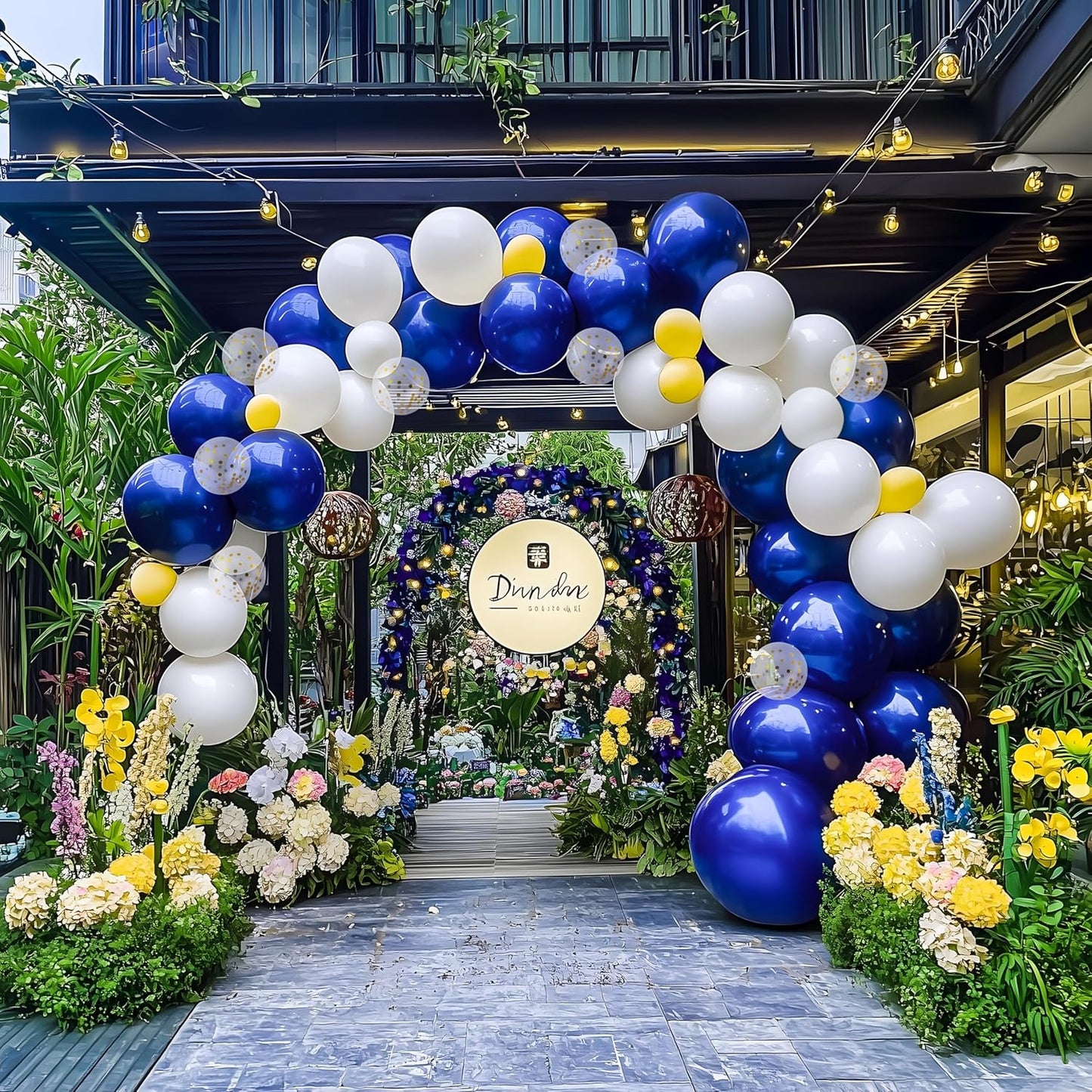 JOYIN 150 Pcs Royal Blue Balloons, Different Sizes 18 12 10 5 Inch Royal Blue Latex Balloon Arch Kit with Instruction for Birthday Party Graduation Wedding Holiday Decoration