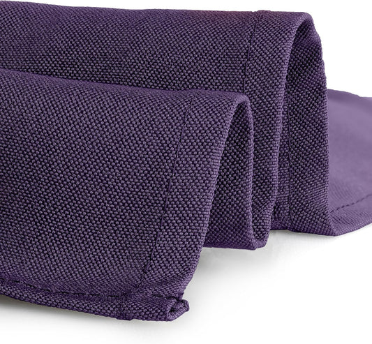 Gee Di Moda Rectangle Tablecloth - 90 x 156 Inch Purple Table Cloth for 8 Foot Table with Floor-Length Drop - Heavy Duty Washable Fabric - 8 Ft Buffet Table, Holiday Party, Wedding & Baby Shower