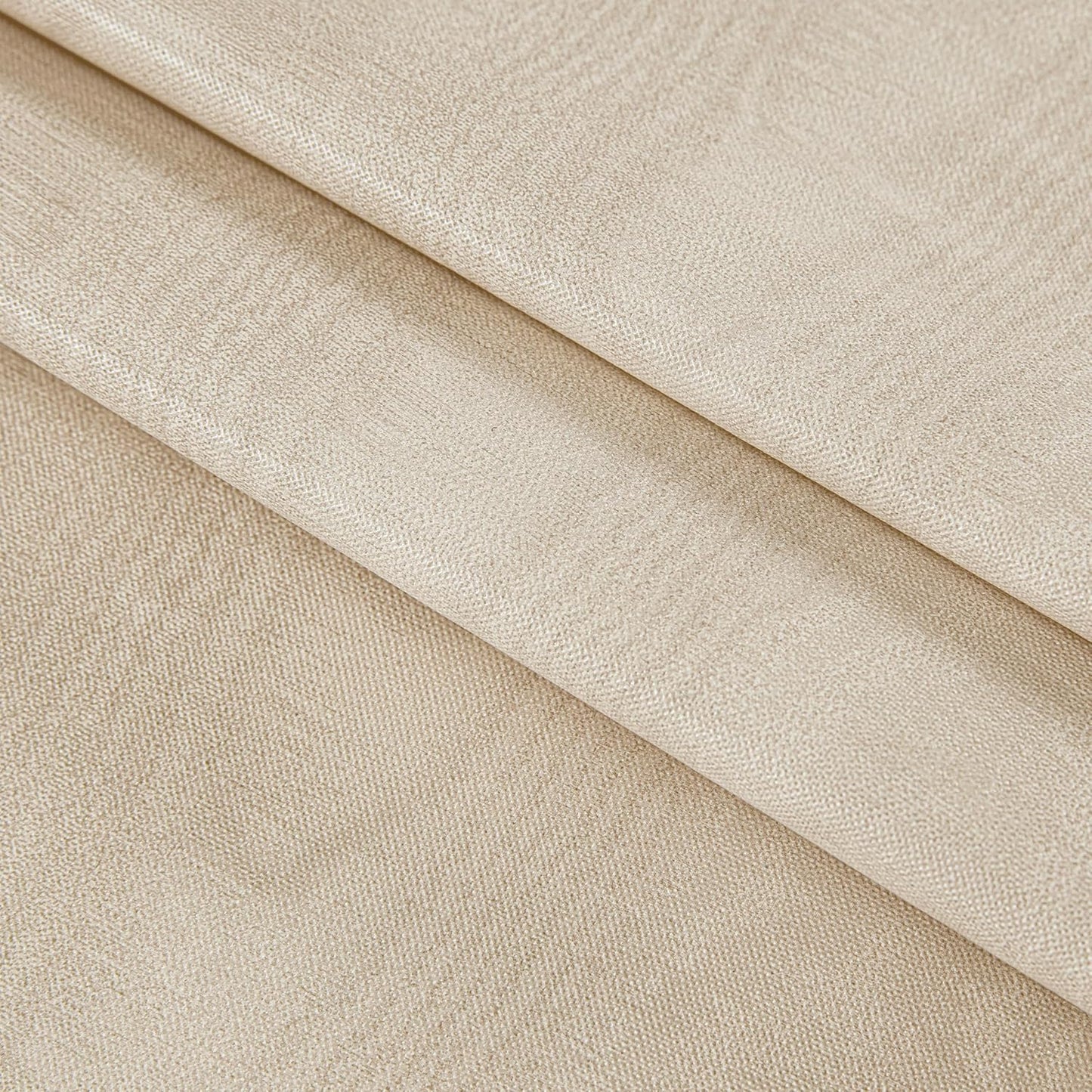 Newbridge Vinyl Flannel Backed Tablecloth, 52 x 70 Inch Rectangle, Taupe Moire Wavy Solid Design, Heavyweight Indoor Outdoor Waterproof Table Cover, Easy Care Wipe Clean