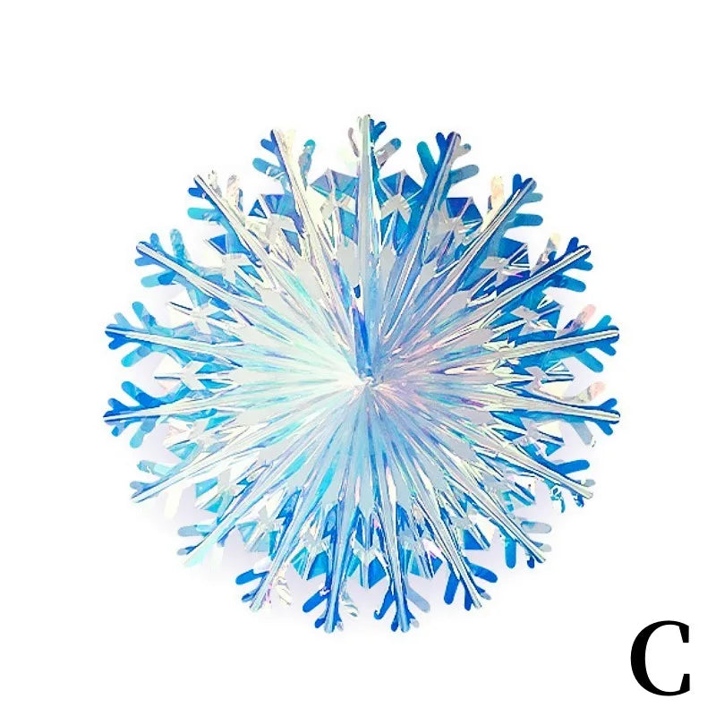 Hanging Honeycomb Ball Decor Paper Fan Snowflake Garlands Shiny Iridescent Party Decorations Birthday Wedding Disco Party Supply