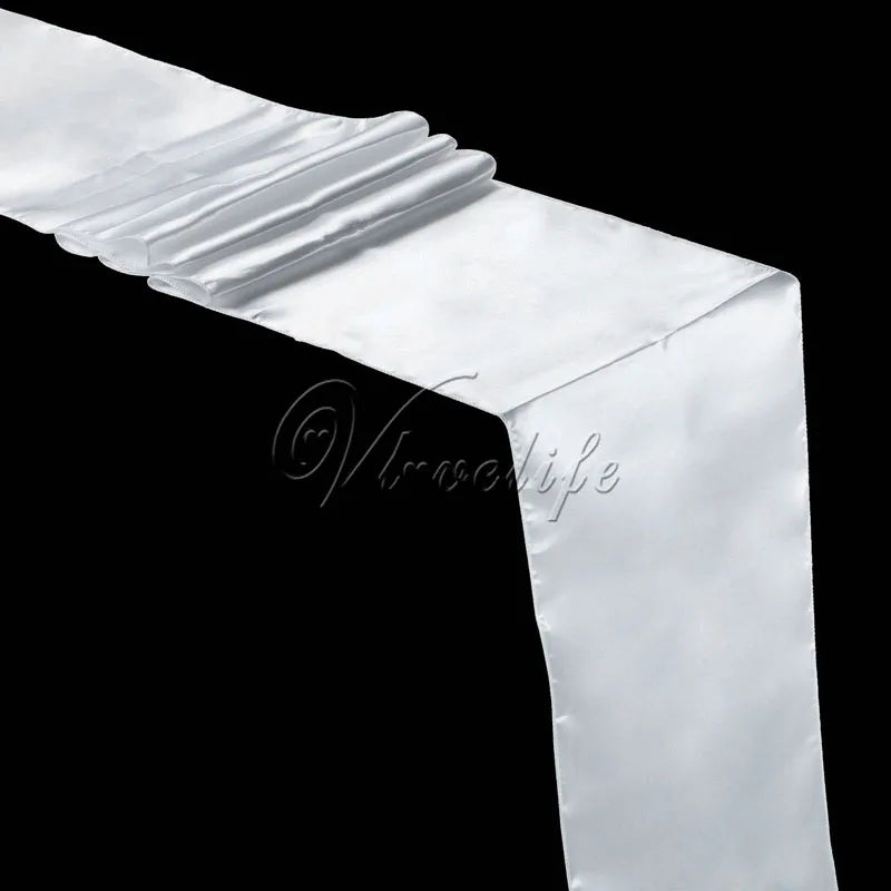 Satin Table Runner For Wedding Party Event Banquet Table Runner Luxury Dinner Tablecloth Home Wedding Table Decoration