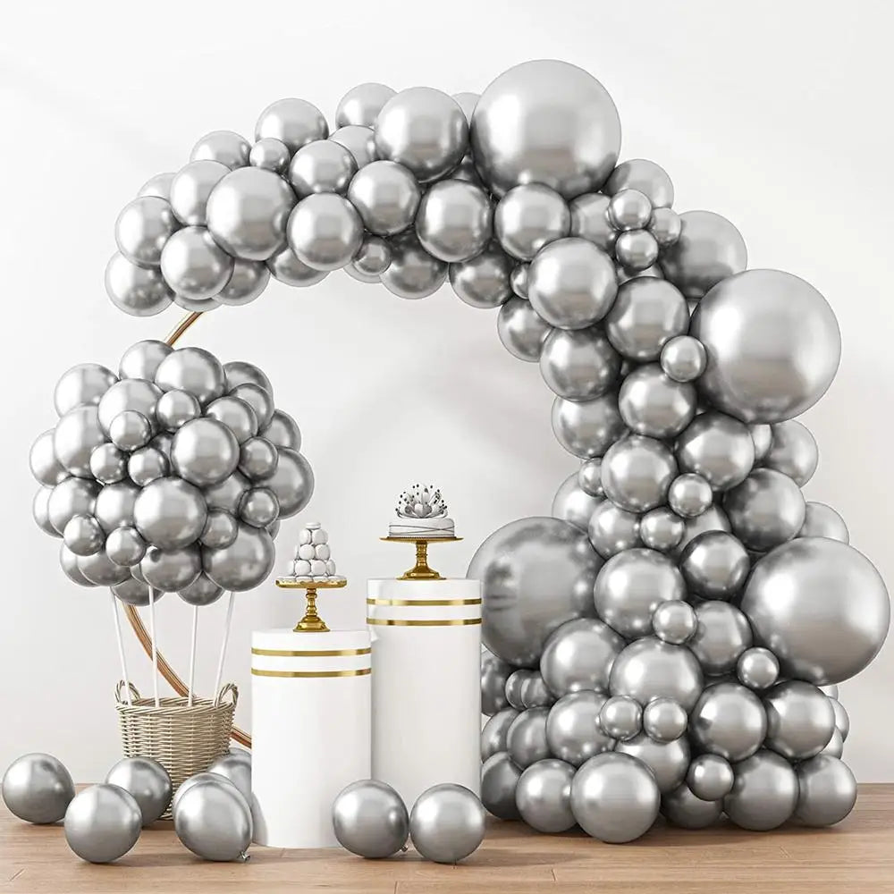 Metallic Gold Latex Balloons Multi Sizes Balloon Arch Kit for Birthday Party Graduation Baby Shower