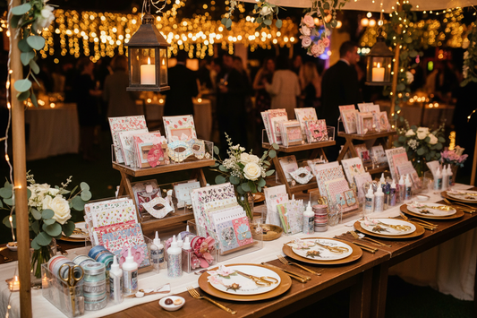 A professional party celebration featuring diy craft kits, tablecloths, and balloons, by Joycraft.