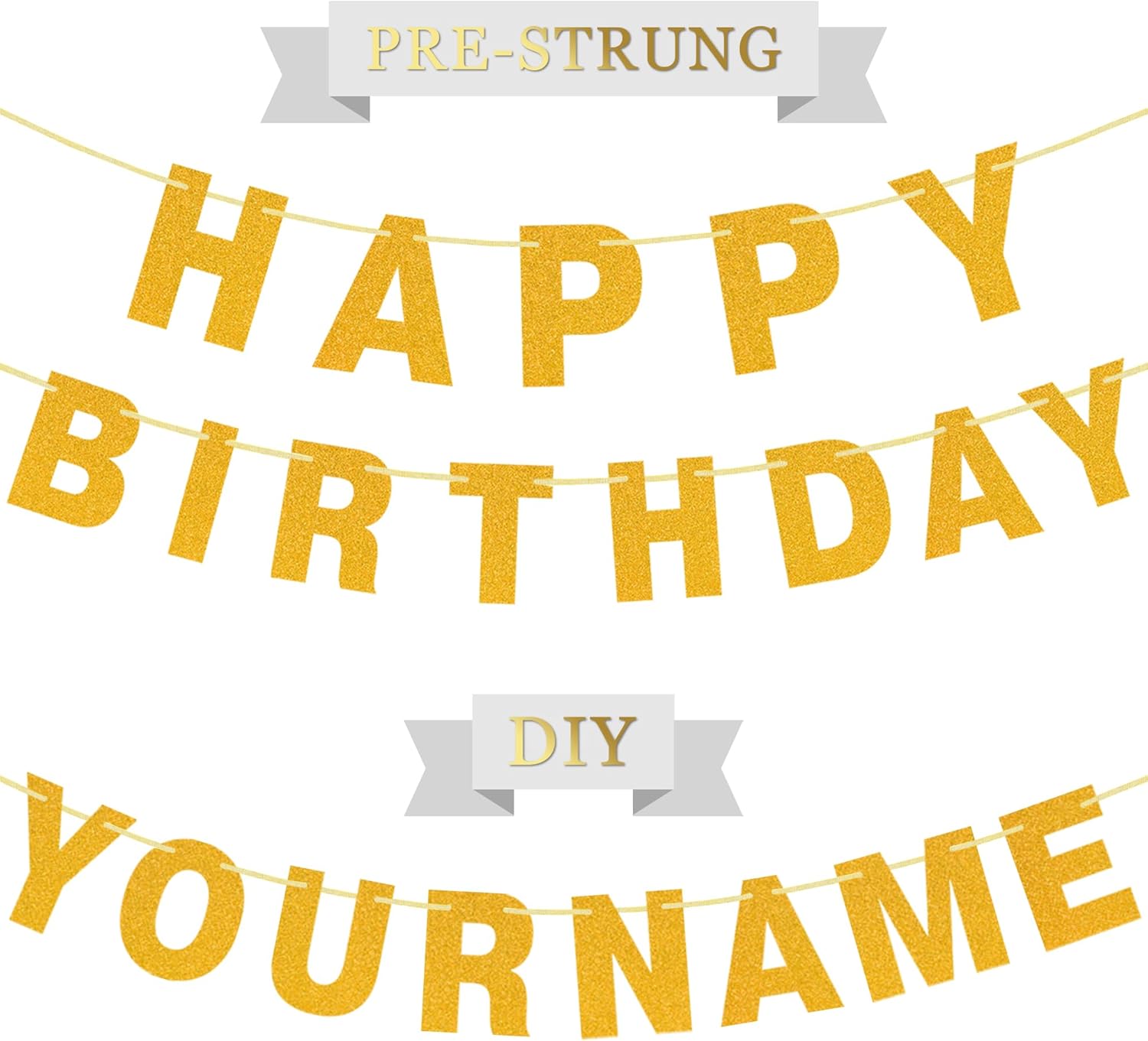 Letter Banners (Happy Birthday)