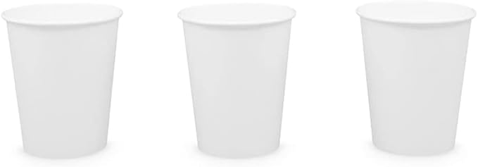 Siptown 8 oz 1000 Bulk Pack Disposable Paper Cups for Hot Drinks, Coffee, & Tea | Made in USA (8 oz - 1000 count)