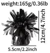balloon weights are perfect for parties, birthdays, weddings. Each pack includes 6PCS durable weights that easily decorate balloons and elevate any celebration. (Black)