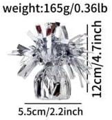 balloon weights are perfect for parties, birthdays, weddings. Each pack includes 6PCS durable weights that easily decorate balloons and elevate any celebration. (Silver)