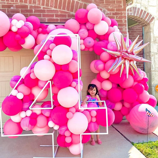 Pastel Pink Confetti Birthday Balloon Kit