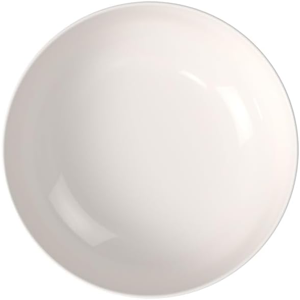 Villeroy & Boch Afina Gourmet Medium Serving Bowl, Premium Porcelain, Made in Germany, Dishwasher and Microwave Safe, 9.5 x 9.5x 3.5 in, Stackable, White
