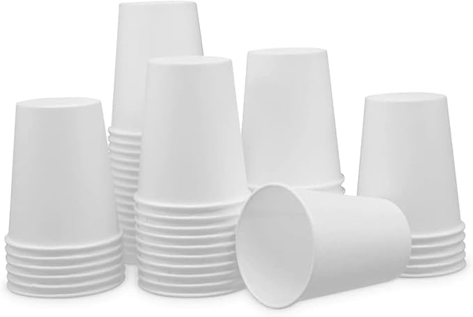 Siptown 8 oz 1000 Bulk Pack Disposable Paper Cups for Hot Drinks, Coffee, & Tea | Made in USA (8 oz - 1000 count)