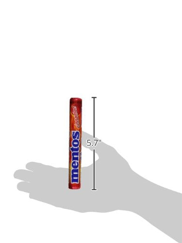 Mentos Chewy Mint Candy Roll, Cinnamon Mint Candies, 14 Pieces Per Roll, 15 Count Party Pack