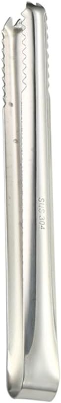 2 Pcs 304 Stainless Steel Ice Tongs, 8 inches Ice Tube Tongs for Ice Bucket Ice Sugar Cubes Coffee Bar Food Serving etc