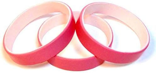 TheAwristocrat 1 Dozen (12) Multi-Pack Blank Rubber Wristbands Silicone Bracelets - Select from a Variety of Colors
