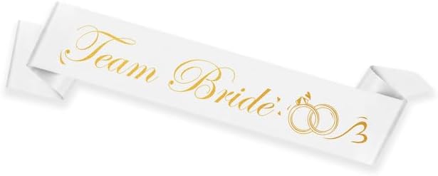 Maid of Honor Sash White - Bride Bachelorette Party Sashes Gifts - Bachelor Party Decorations - Bridal Shower Decorations