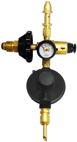 PMU Helium Saver Balloon Helium Dual Foil/latex Inflator with Ribbon String Cutter (Automatic Shut-off for Foil Balloons- 60/40 Air Mix Gas Saver for Latex Balloons) Pkg/1