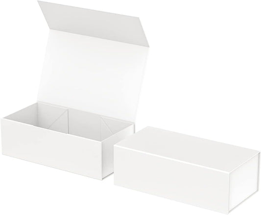 Gift Box 12" x 6" x 4",Large Gift Box with Lid, White Boxes for Presents,Birthday,Valentine's Day,Mother's Day,Christmas,Anniversary,Luxury for Gift Packaging