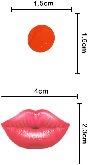 Happy Valentine's Lip Confetti,1500pcs Red Heart Valentine's Party Table Confetti Decorations Happy Valentines Day Birthday Party Decor Supplies (lip 2)