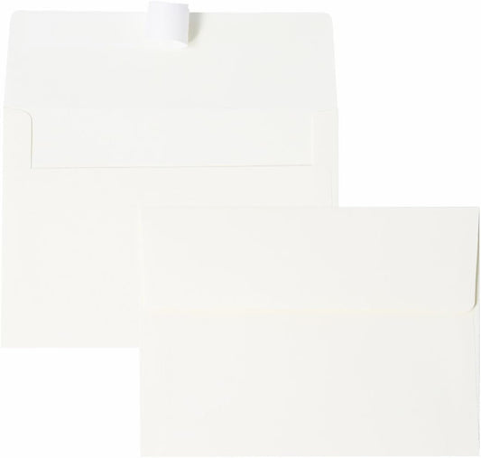 Keketer A2 Cream White Printable Envelopes 80 Pack Self - Seal, for 5x7 Cards, Weddings, Invitations, Baby Shower 4.375 x 5.75 Inches