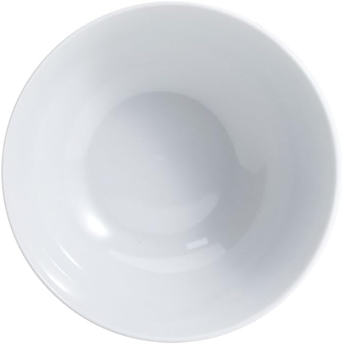 Amazon Basics 16-Pack White Porcelain Coupe Bowl, 5.9" diameter, Round, Microwave-safe, Commercial-grade