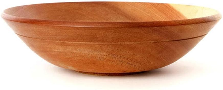 Dining & Entertaining, Wood Bowl, Serve Salad or Pasta, Countertop Fruit Bowl, Family Dinner, Party, Holidays, Thaksgiving, Handcarved, Rustic, Mahogany, Varies Beige to Brown, Jumbo 18" Wide