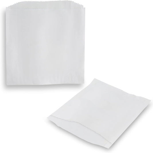 MT Products White Wax Cookie Bags 6" x 6.5" - Grease Resistant Paper Bakery Bags - Pack of 450