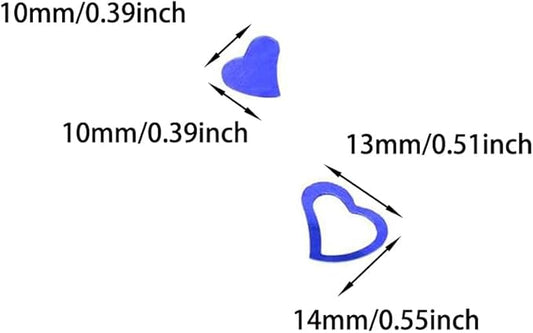 ONLYKXY 1200Pcs Love Heart Shaped Confetti, Table Wedding Decoration, Glitter Confetti for Wedding Party (Blue)