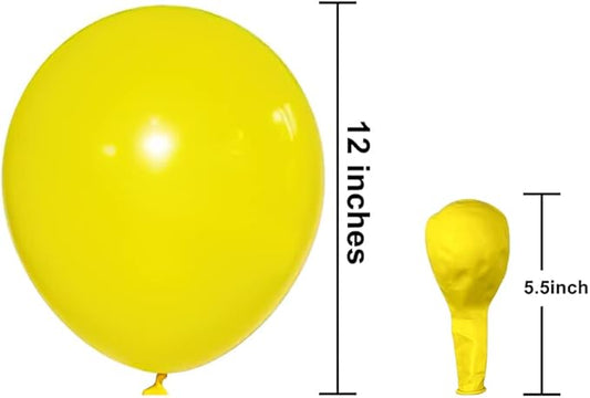 KBZVNAF Yellow Balloons Latex Party Balloon - 50 Pack 12 inch Round Helium Balloons for Birthday Wedding Baby Shower Sunflower Honeybee Theme Party Decorations