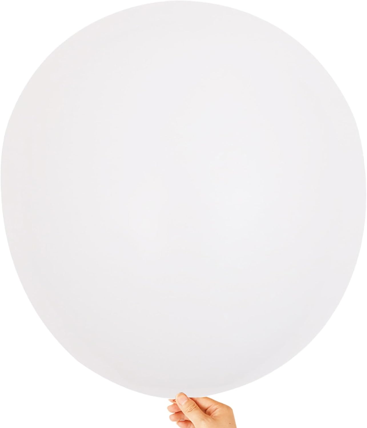 KALOR 18 Inch White Balloons, 10 Pcs White Matte Latex Balloons Big Round Balloons for Wedding, Baby Shower, Birthday Party and Event Decoration
