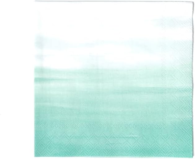 ForYourParty Ombre Patterned Party Napkins (Robin's Egg Blue) Pack of 20