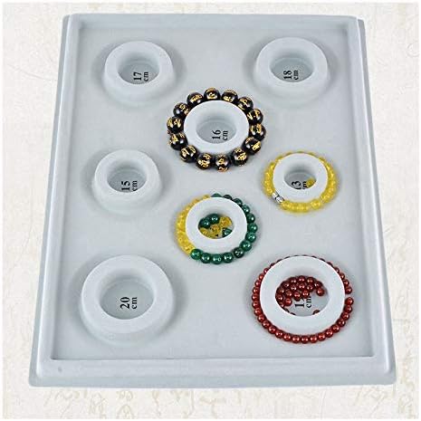 Tegg Bracelet Board Flocked Bead Beading Jewelry Organizer Tray for Bracelet Jewelry Making Design DIY Craft Panel