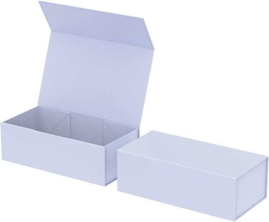 Gift Box 12" x 6" x 4",Large Gift Box with Lid, Purple Boxes for Presents,Birthday,Valentine's Day,Mother's Day,Christmas,Anniversary,Luxury for Gift Packaging