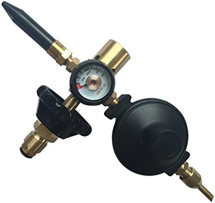 PMU Balloon Inflator Dual Mylar and Latex Balloon Filler Valve (With Auto Foil Balloon Shut Off Valve) Gas Saver for Mylar/Foil Balloons Hr-280 Pkg/1