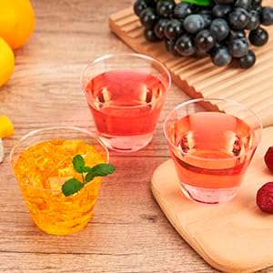 RACETOP 9 oz Clear Plastic Cups 100 packs, Disposable Plastic Party Cups Tumblers, Cocktail Cups, Perfect for Parties, Wedding and Events