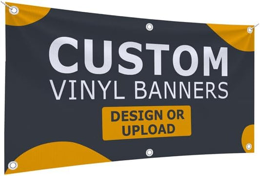 GotPrint Custom Banner 13oz Matte | Personalized Custom Vinyl Banner for Grand Openings, Graduations, Parties, Event Promotions | Add Your Text, Logos, Image, Indoor or Outdoor Use, 4 ft x 8 ft
