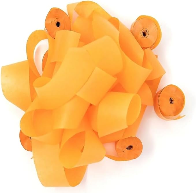Ultimate Confetti - Orange Tissue Paper Streamers - 20 Rolls (1" x 30')