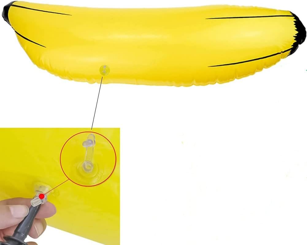 Bachelorette Party Favor Girls Night Out Party Games - Ring Toss Hoopla Games for Bachelorette Party Swimming Pool (Include 2 Pieces Inflatable Banana with 9 Pieces Plastic Toss Rings)