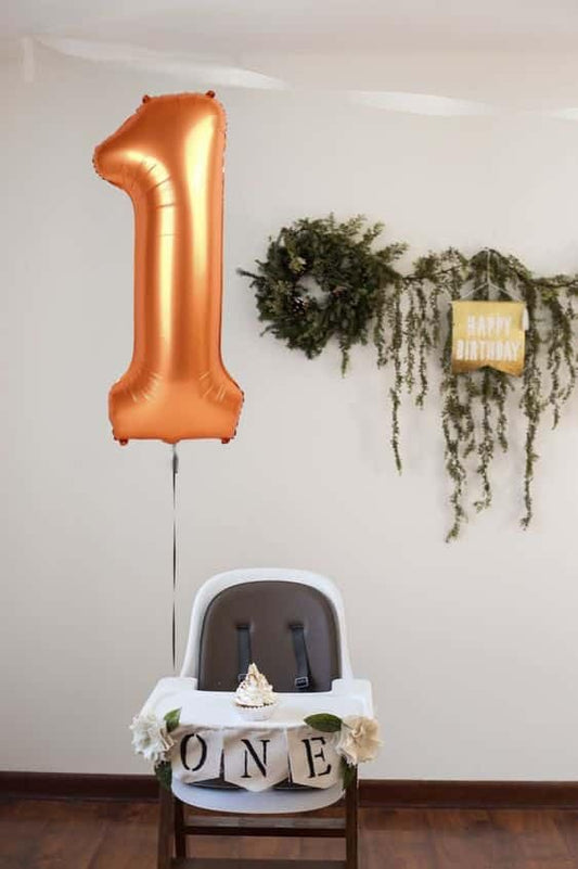 Orange Number 9 Balloon 40 Inch, 9th Birthday Party Decorations for Children, Giant 9 Foil Balloon for Party Supplies