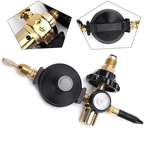 PMU Balloon Inflator Dual Mylar and Latex Balloon Filler Valve (With Auto Foil Balloon Shut Off Valve) Gas Saver for Mylar/Foil Balloons Hr-280 Pkg/1