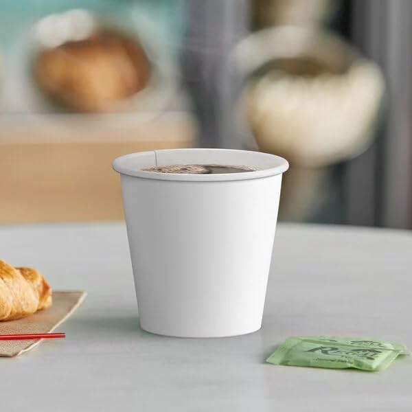 Siptown 8 oz 1000 Bulk Pack Disposable Paper Cups for Hot Drinks, Coffee, & Tea | Made in USA (8 oz - 1000 count)