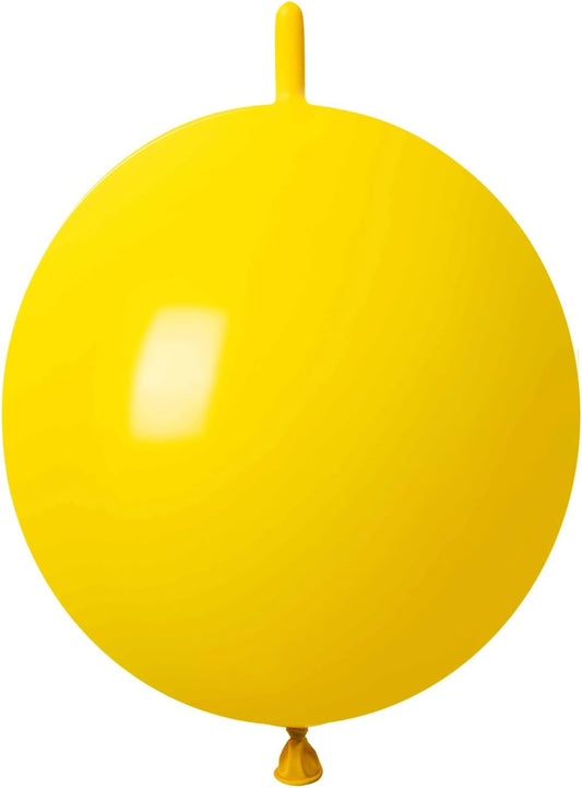 IN JOOYAA Link Balloons 6 Inch 120 Pcs Quick Link Balloons for Wedding Party Festival Birthday Decorations (Yellow)
