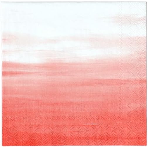 ForYourParty Ombre Patterned Party Napkins (Coral) Pack of 20