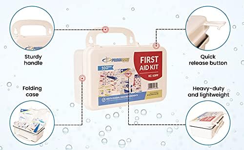 Primacare 50 Person Large Emergency Preparedness First Aid Kit for Home, School and Office, Wall Mounted