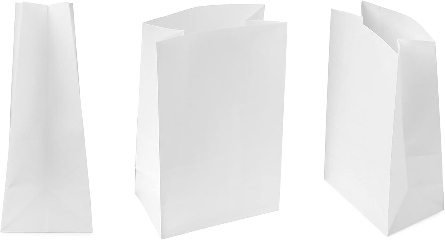 PerfectStix 4lb White Paper lunch bags. Pack of 500 count