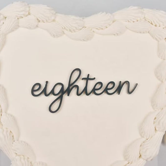 Eighteen Cake Topper,Happy 18th Birthday Cake Topper,Gold Cheers to 18 Years Birthday Cake Pick 18 Fabulous Cake Decoration for Happy 18th Birthday Anniversary Party Cake Decorations Supplies