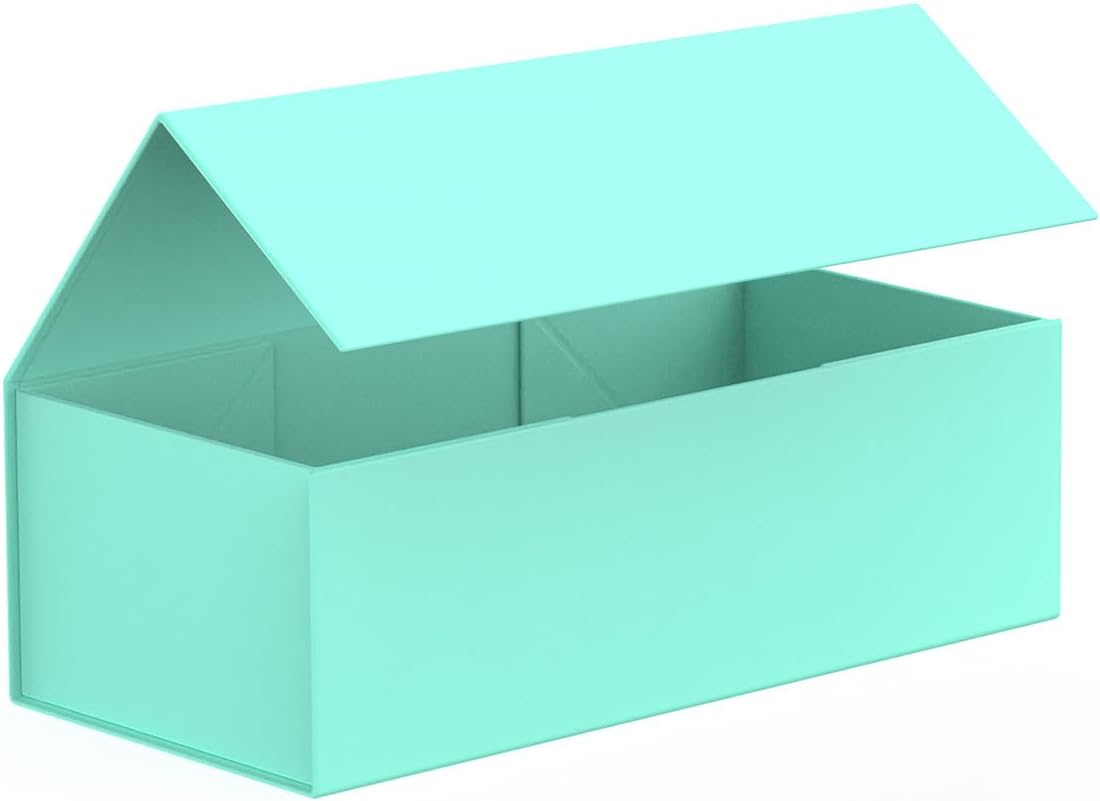 Gift Box 12" x 6" x 4",Large Gift Box with Lid, Sky Blue Boxes for Presents,Birthday,Valentine's Day,Mother's Day,Christmas,Anniversary,Luxury for Gift Packaging