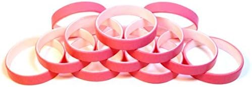 TheAwristocrat 1 Dozen (12) Multi-Pack Blank Rubber Wristbands Silicone Bracelets - Select from a Variety of Colors